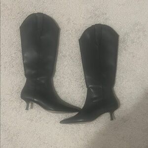Steven By Steve Madden Black Heeled Boots